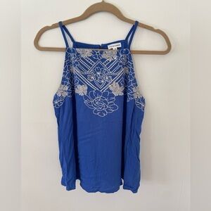 Love on a hanger Floral Embroidered Tank Top NWOT